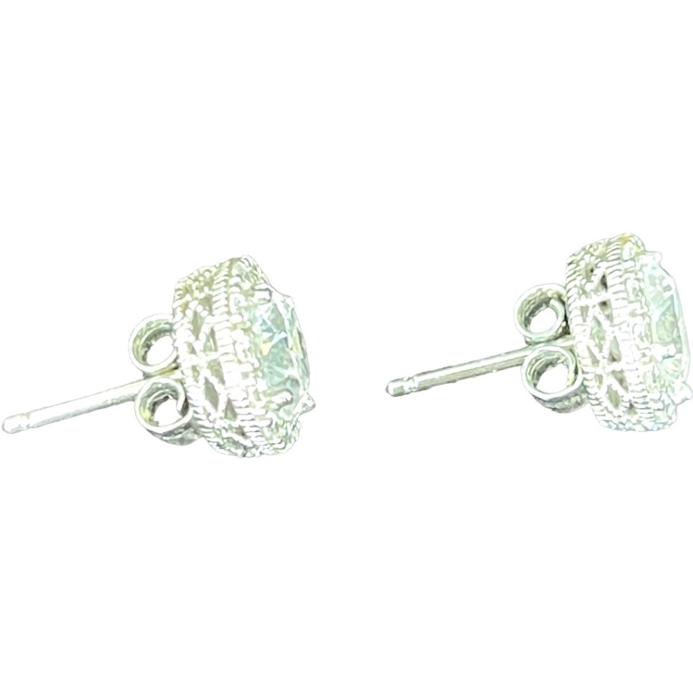 Nordstrom Sparkling Crown Halo Stud Pierced Earrings